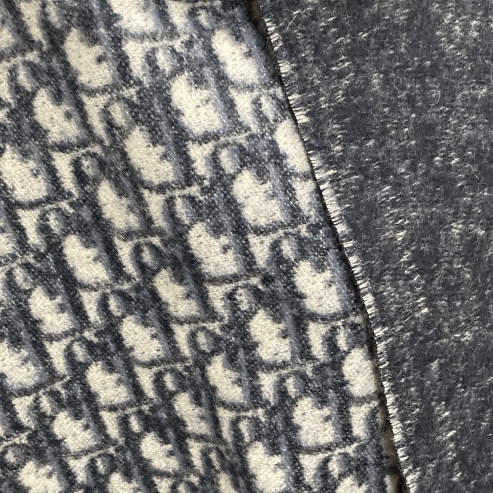 Dior Blue and Gray Scarf - Picture 3 of 5